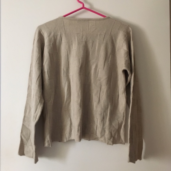 OSKA Oatmeal Beige Wool Textured Sweater II M/L - Picture 3 of 6